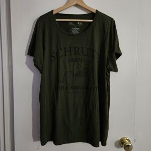 SIZE 3 TORRID Ripple Junction The Office Schrute Farms Bed & Breakfast Green